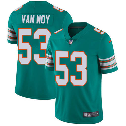 Miami Dolphins #53 Kyle Van Noy Aqua Green Alternate Men Stitched NFL Vapor Untouchable Limited Jersey->miami dolphins->NFL Jersey